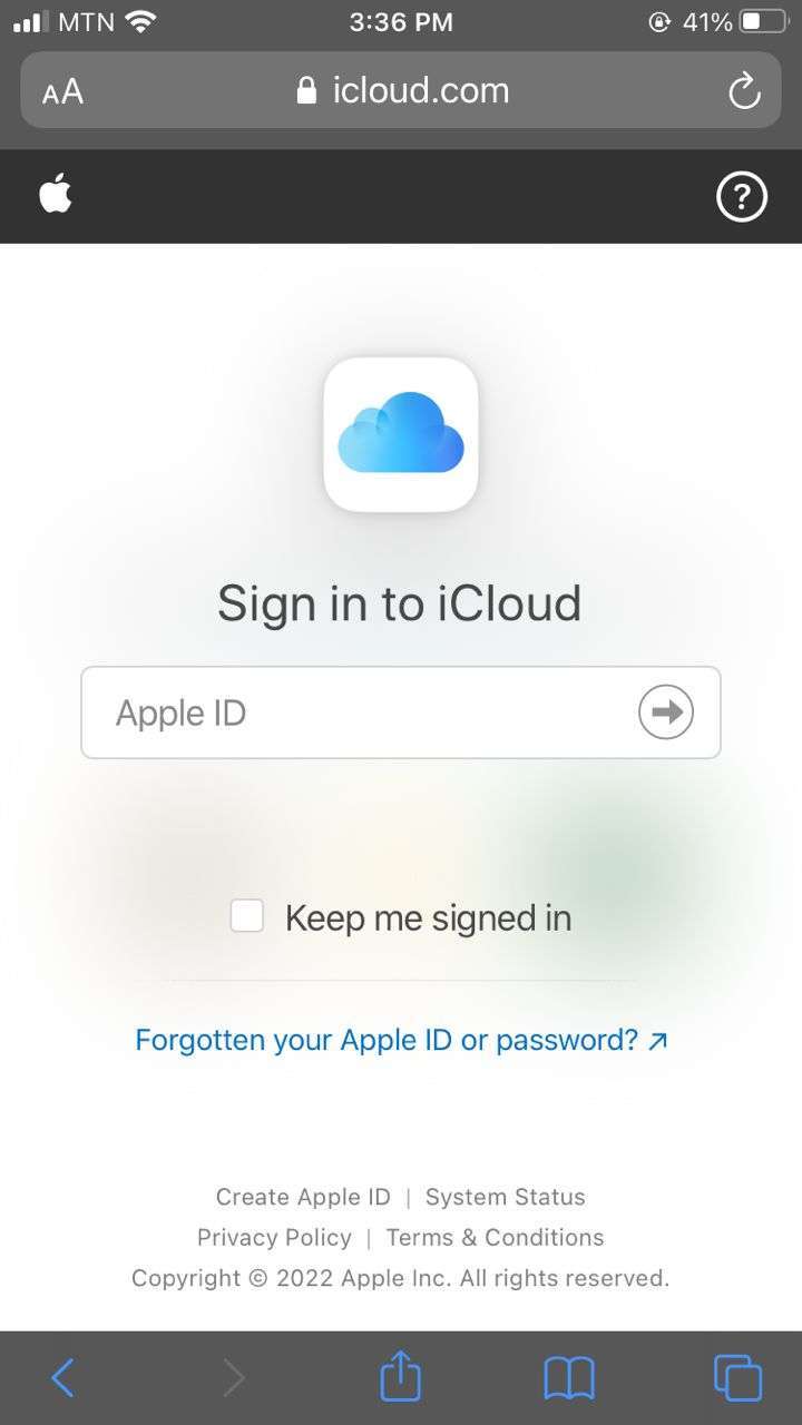 Log in to the iCloud account attached to the iPhone you are tracking here