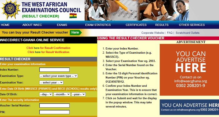 Code to buy wassce results checker online
