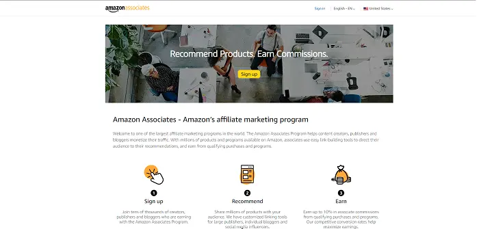 Amazon Associates - make money on Amazon without selling