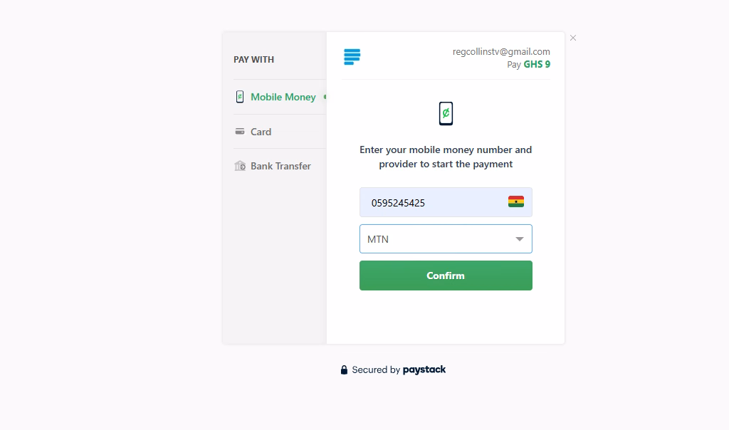 Get Paid in USD in Ghana - Paystack